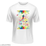Raound Neck White Polyester Holi Tshirt for Men/Women 2 - Product GuruJi Raound Neck White Polyester Holi Tshirt for Men/Women 1 - Product GuruJi