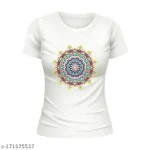 NFT White Color Print Tshirt For Women 1 - Product GuruJi NFT White Color Print Tshirt For Women