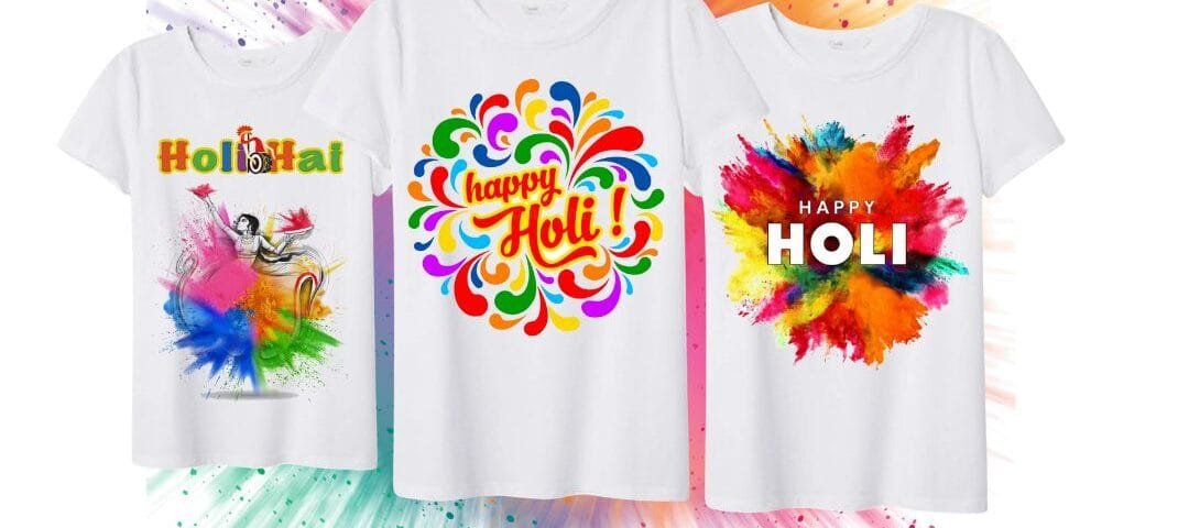 Make This Holi Memorable: The Magic of Personalized T-Shirts and Colorful Celebrations 6 - Product GuruJi Best Holi T-shirts online vibrant festival outfits colorful Holi clothing shop Holi celebration tees stylish Holi wear