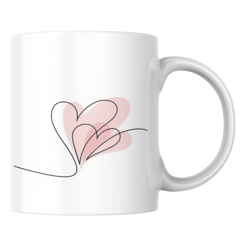 Heart Mug for a Perfect Valentine’s Gift