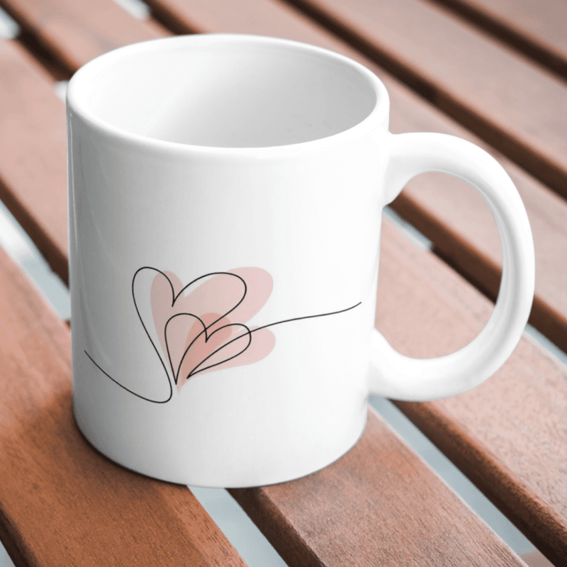 Heart Mug for a Perfect Valentine’s Gift - Image 2