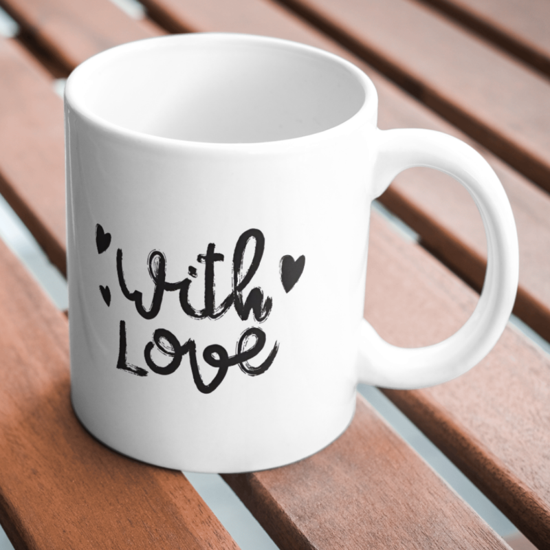 Best Gift With Love For Father Best Dad Ever” mug with a loving message. - Image 2