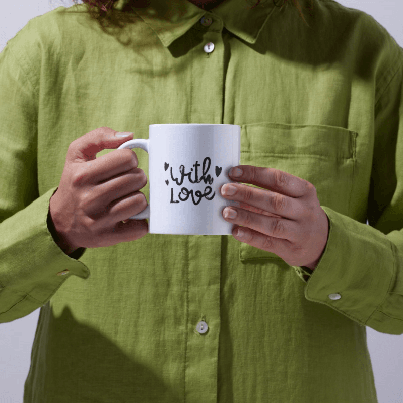 Best Gift With Love For Father Best Dad Ever” mug with a loving message. - Image 3