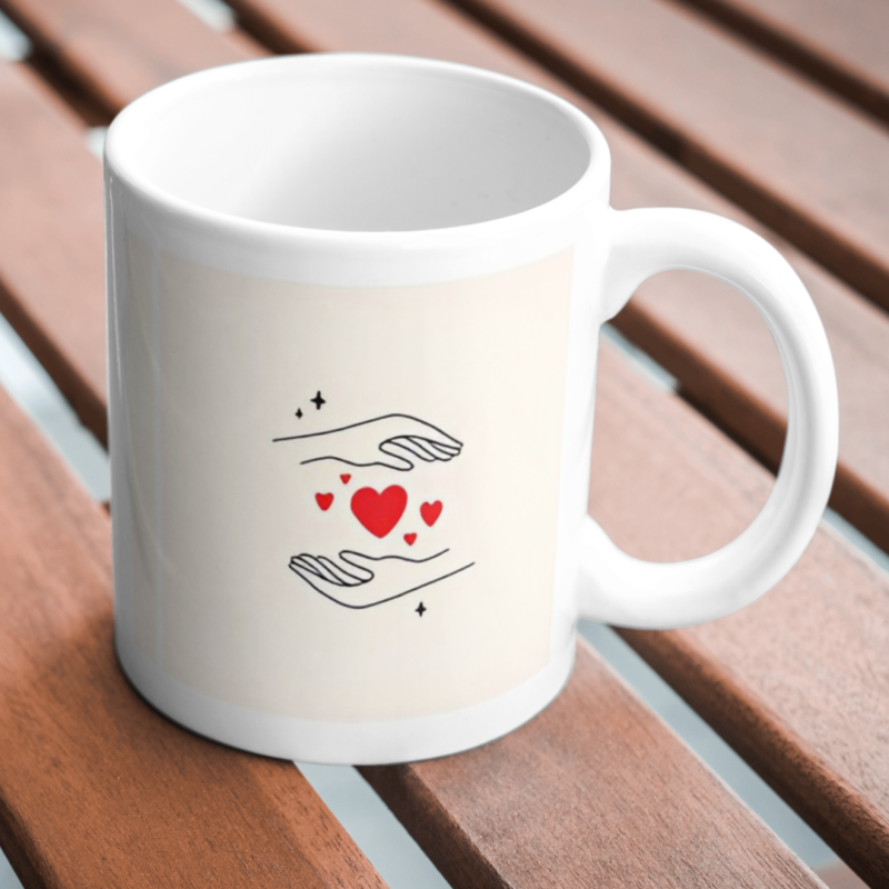 Hands Holding, Sharing, and Giving Love – A Minimalist Expression of Kindness, Connection, and Heartfelt Emotions in Art - Image 2