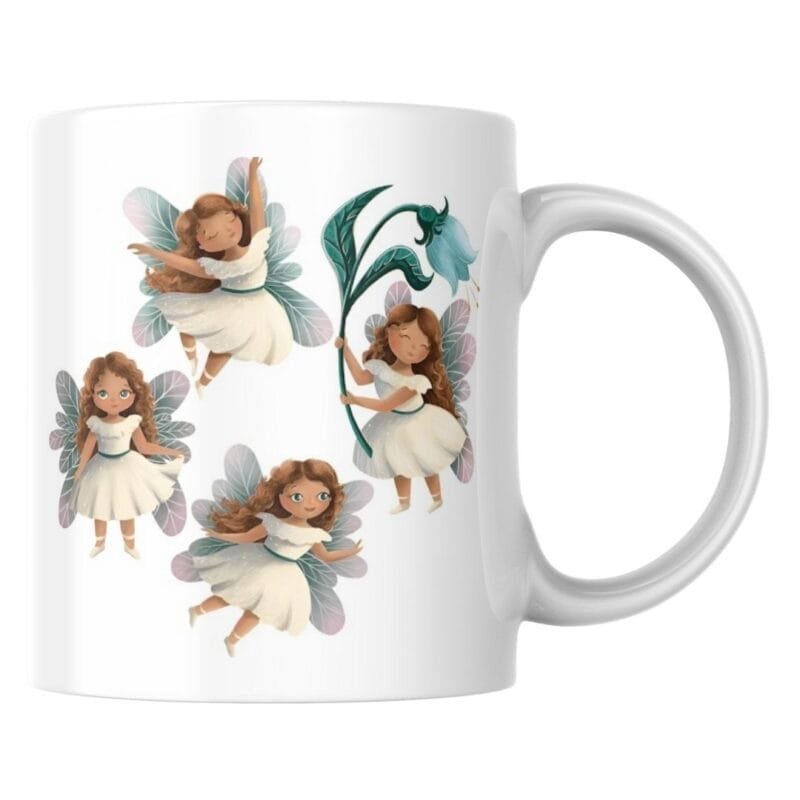 Fairies Dancing Gracefully in White Dresses with Sparkling Wings