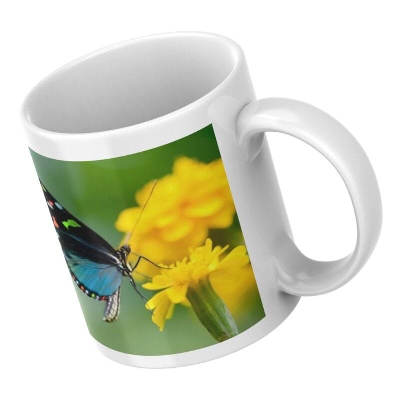 Colorful Butterfly on Yellow Flower – Vibrant Nature Photography for Spring, Garden Decor, and Inspiration - Image 4
