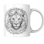 Majestic Lion Mandala: A Fusion of Strength, Spiritual Geometry, and Celestial Power in Sacred Design 2 - Product GuruJi Majestic Lion Mandala