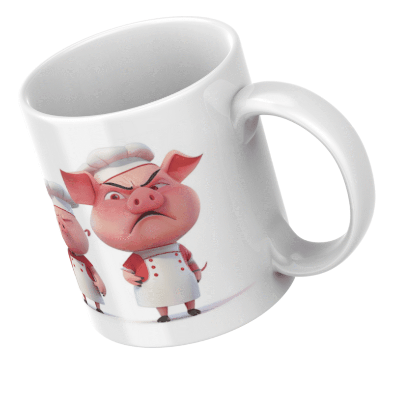 Grumpy Cartoon Chef Pigs Ready to Cook Up Trouble in the Funniest Kitchen Ever Seen! - Image 5