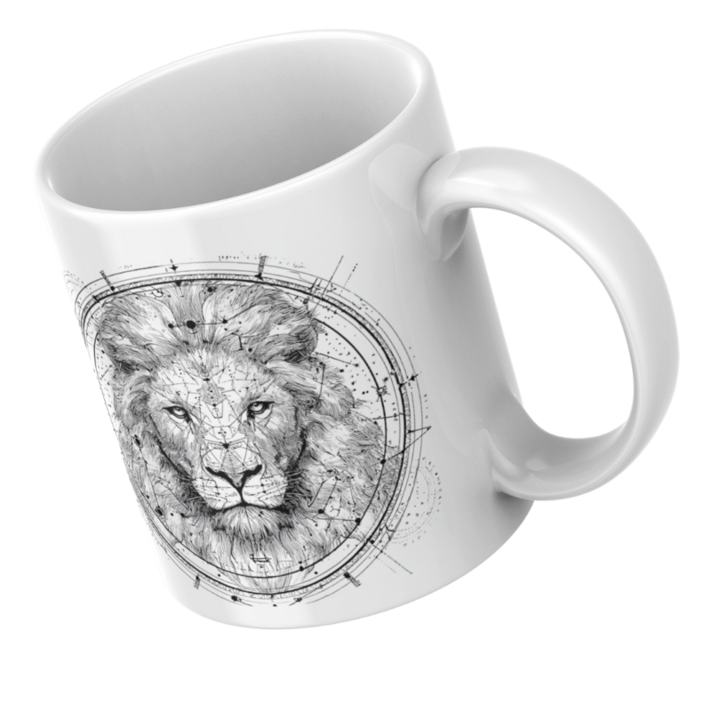 Majestic Lion Mandala: A Fusion of Strength, Spiritual Geometry, and Celestial Power in Sacred Design - Image 2