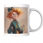 Whimsical Bookish Girl with Fiery Curls Explores Magical Worlds Through Pages and Wonderstruck Eyes 1 - Product GuruJi Whimsical Bookish Girl