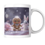 Magical Friendship in a Sparkling Fairyland: Gingerbread Boy and Bunny Bloom Amidst Dreamy Petal Lights 1 - Product GuruJi Magical Friendship in a Sparkling Fairyland