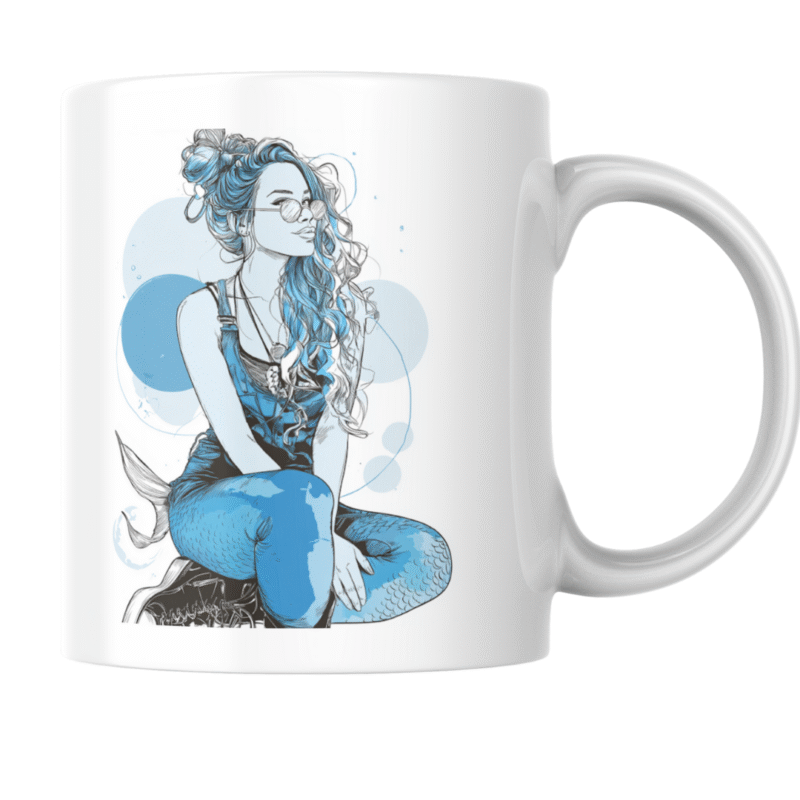 Trendy Stylish Mermaid Girl