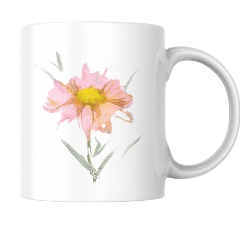 Delicate Watercolor Pink Flower