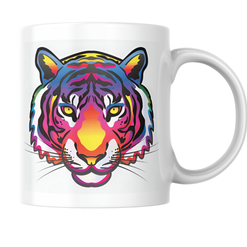 Vibrant Multicolor Tiger