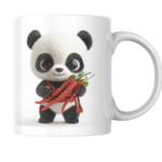 Spicy Panda Power: Cute Little Bear Holding Red Chilies with Flavor, Fun, Fire, and Cuteness Overload 2 - Product GuruJi Cute Little Bear Holding Red Chilies with Flavor,
