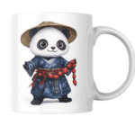 Charming Panda in Traditional Robe Holding Tomatoes: A Cute Cultural Fusion of Nature, Food, and Joy 2 - Product GuruJi Charming Panda in Traditional Robe Holding Tomatoes