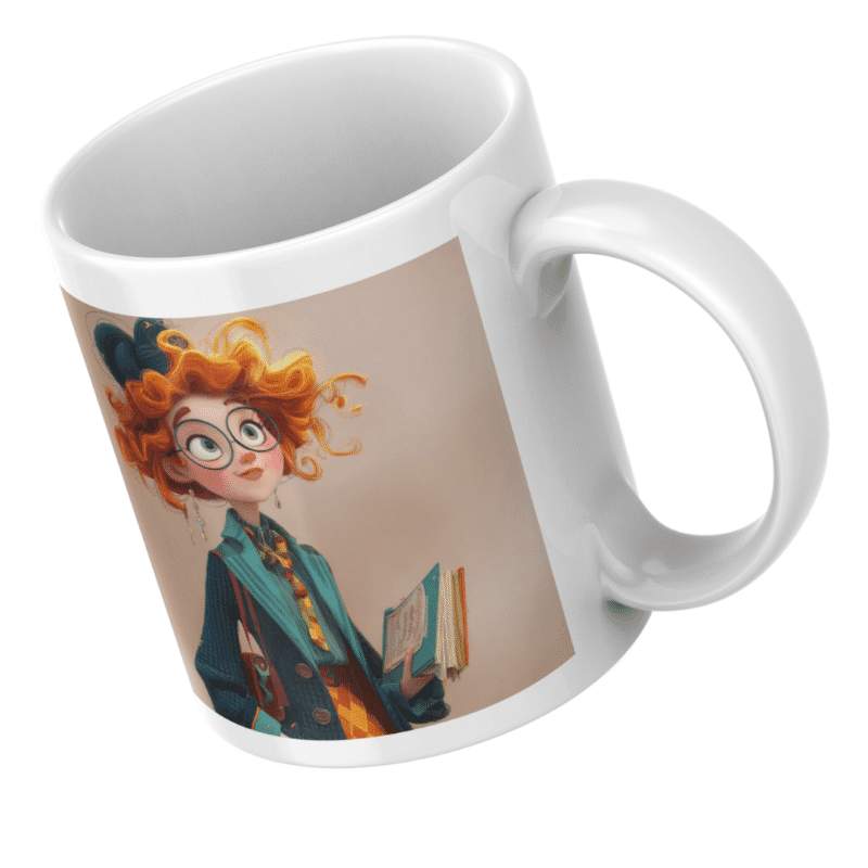 Whimsical Bookish Girl with Fiery Curls Explores Magical Worlds Through Pages and Wonderstruck Eyes - Image 5