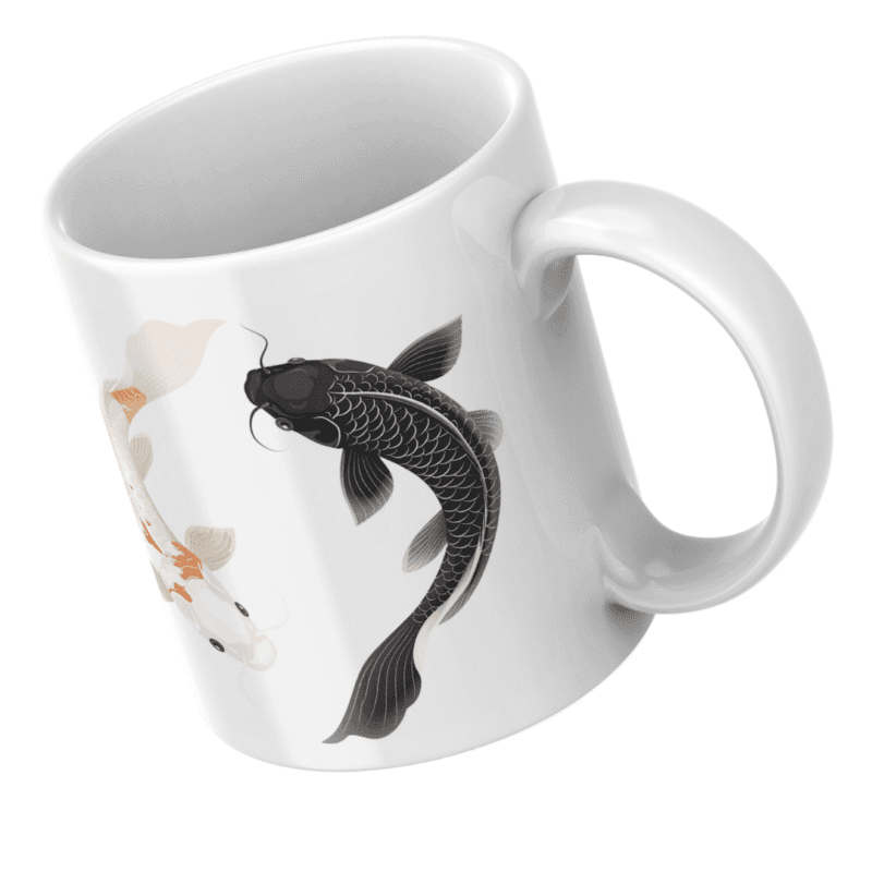 Elegant Yin Yang Koi Fish Artwork Symbolizing Balance, Harmony, Strength, and Positive Energy in Life - Image 5