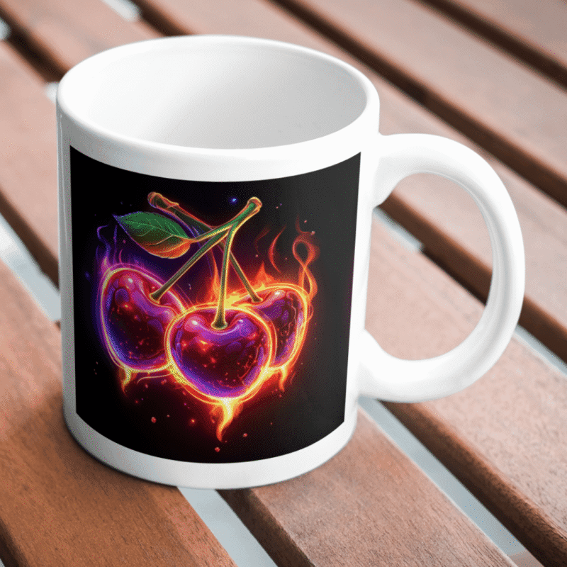 Blazing Neon Cherries Ignite the Night—A Juicy Fusion of Fire, Flavor, Fantasy, and Glow! - Image 2