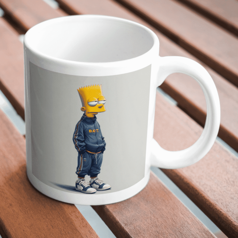 Bart Simpson in Street Style Mode: Cool Attitude, Urban Tracksuit Vibes, Sneakers, Swagger, and Chill - Image 2