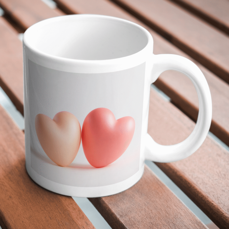 Two Soft Hearts Together in Love: Symbol of Romance, Connection, Warmth, Affection, Peace, and Harmony - Image 2