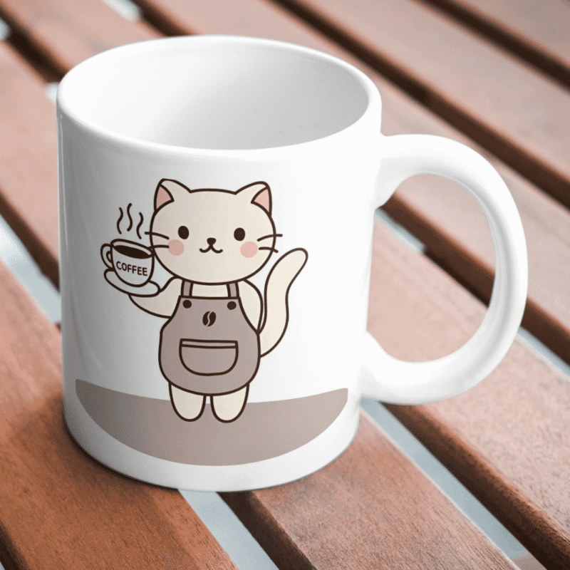 Adorable Barista Cat Serves Purr-fect Cup of Hot Coffee With a Side of Cuteness! - Image 2