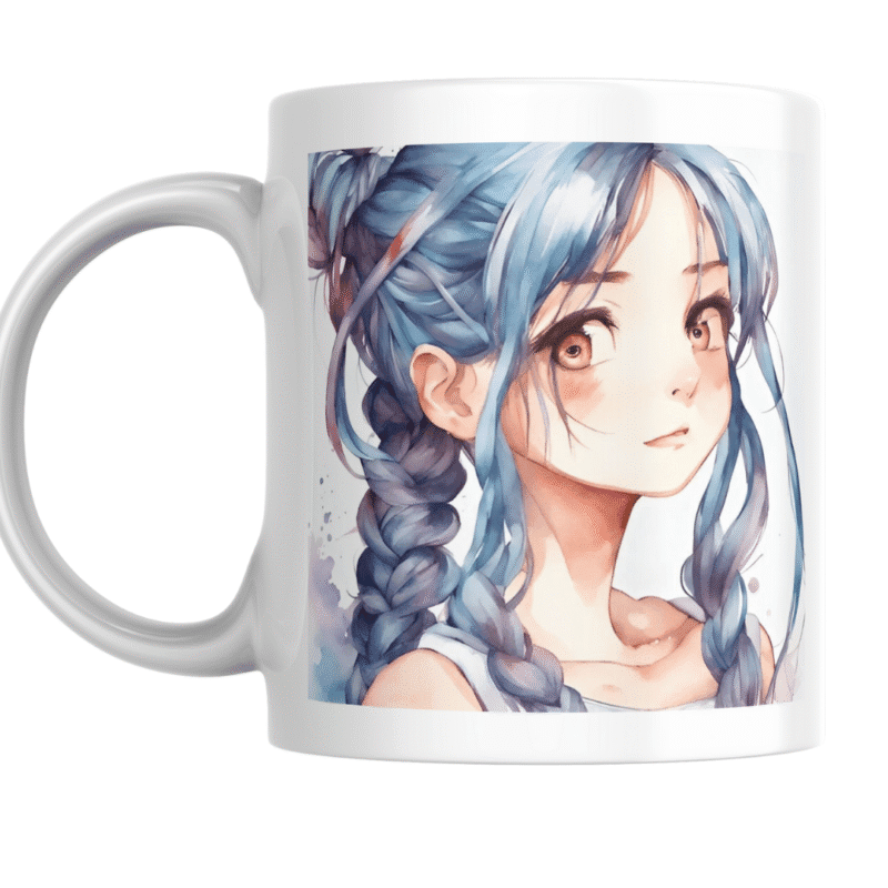 Elegant anime girl