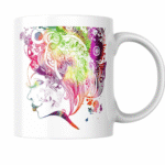 Colorful Creative Woman Silhouette With Abstract Artistic Hair Swirls Representing Imagination Expression Freedom Creativity Beauty 1 - Product GuruJi Colorful Creative Woman