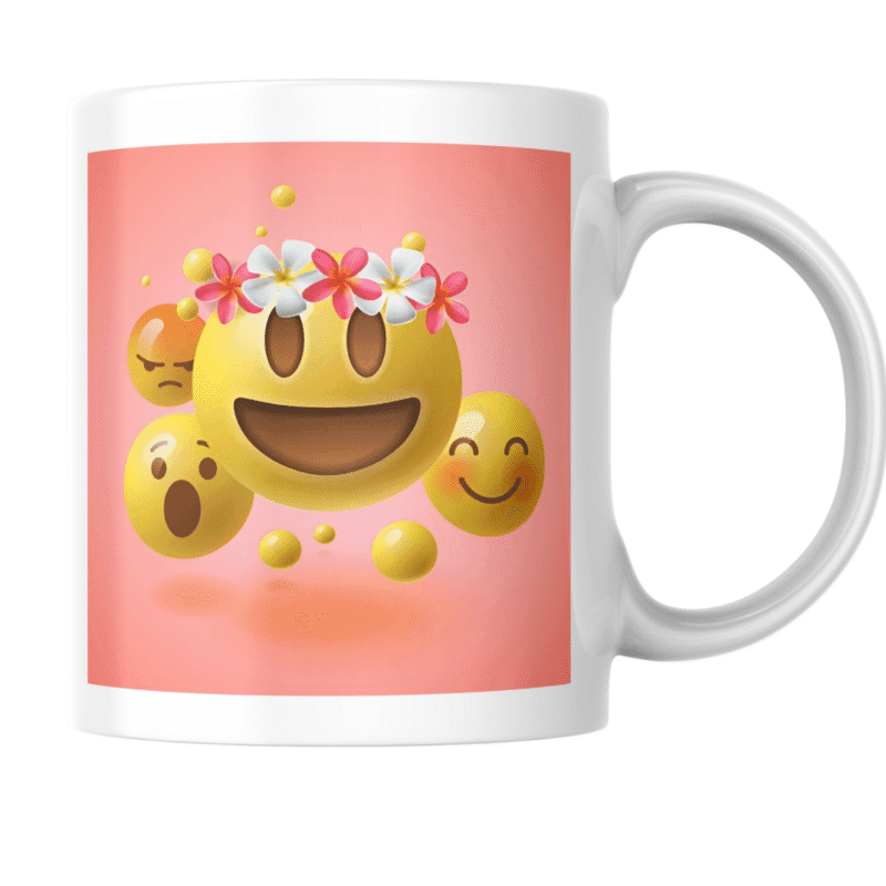 Playful colorful emojis