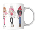 Trendy Cute Fashion Girls In Stylish Winter Outfits Holding Coffee Shopping Bags Hot Drinks Accessories 1 - Product GuruJi Trendy Cute Fashion Girls In Stylish