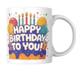 Colorful Happy Birthday Celebration Cake Balloons Candles Confetti Party Gifts Festive Greeting Card Design 1 - Product GuruJi Colorful Happy Birthday