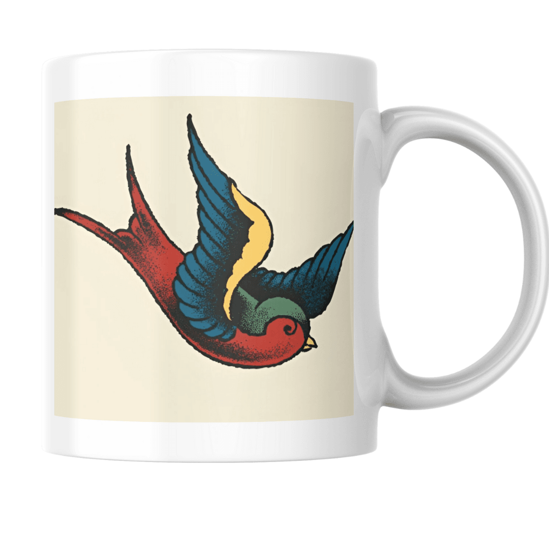 Traditional Vintage Swallow Bird