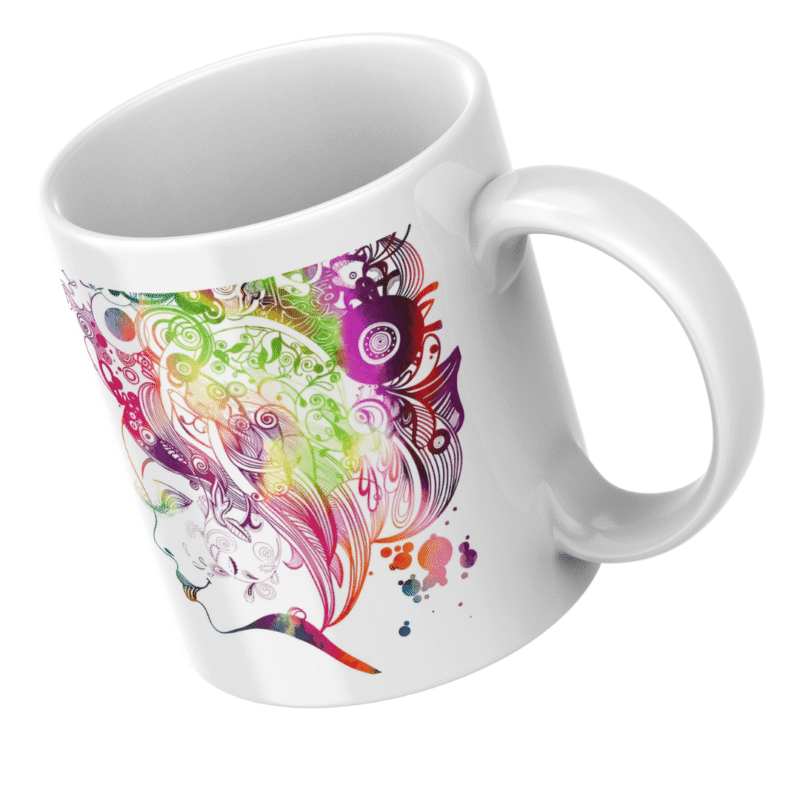 Colorful Creative Woman Silhouette With Abstract Artistic Hair Swirls Representing Imagination Expression Freedom Creativity Beauty - Image 5