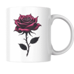 Elegant Dark Rose Symbolizing Eternal Love, Mystery, and Timeless Beauty