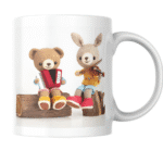 Cute Knitted Bear and Bunny Creating Magical Music Together Happily 2 - Product GuruJi Cute Knitted Bear and Bunny Creating Magical Music Together Happily