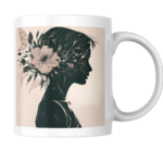 Whispers of a Flowered Soul Emerging from Painted Darkness