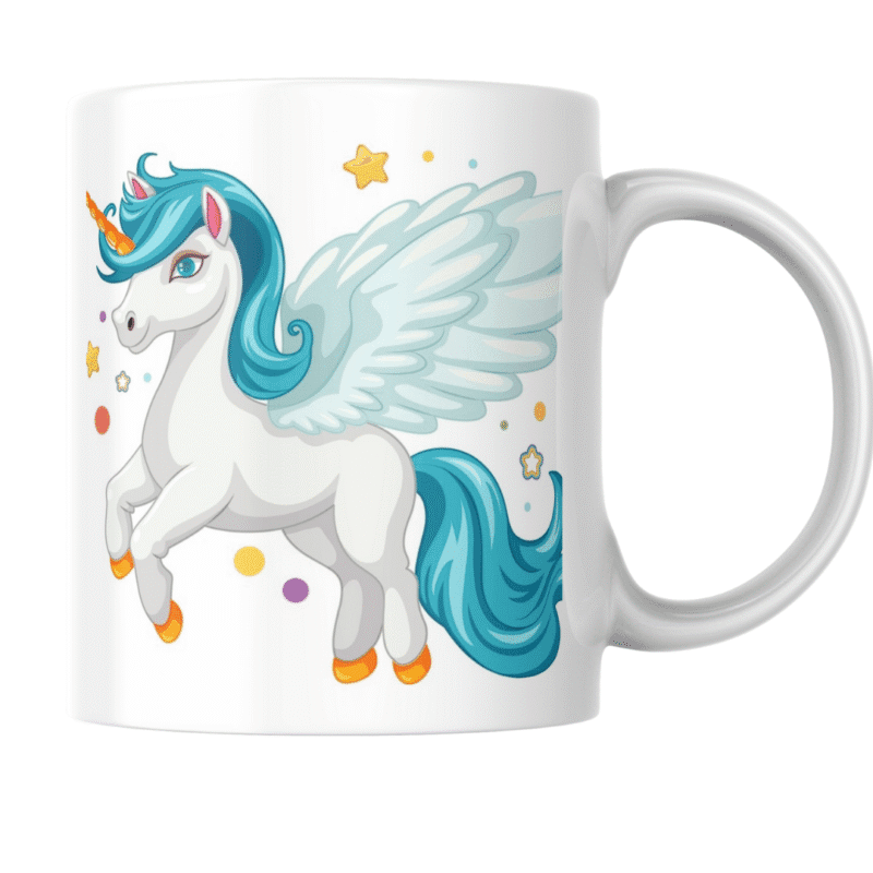 Home 12 - Product GuruJi Majestic winged unicorn glides through magical starlit sky with grace