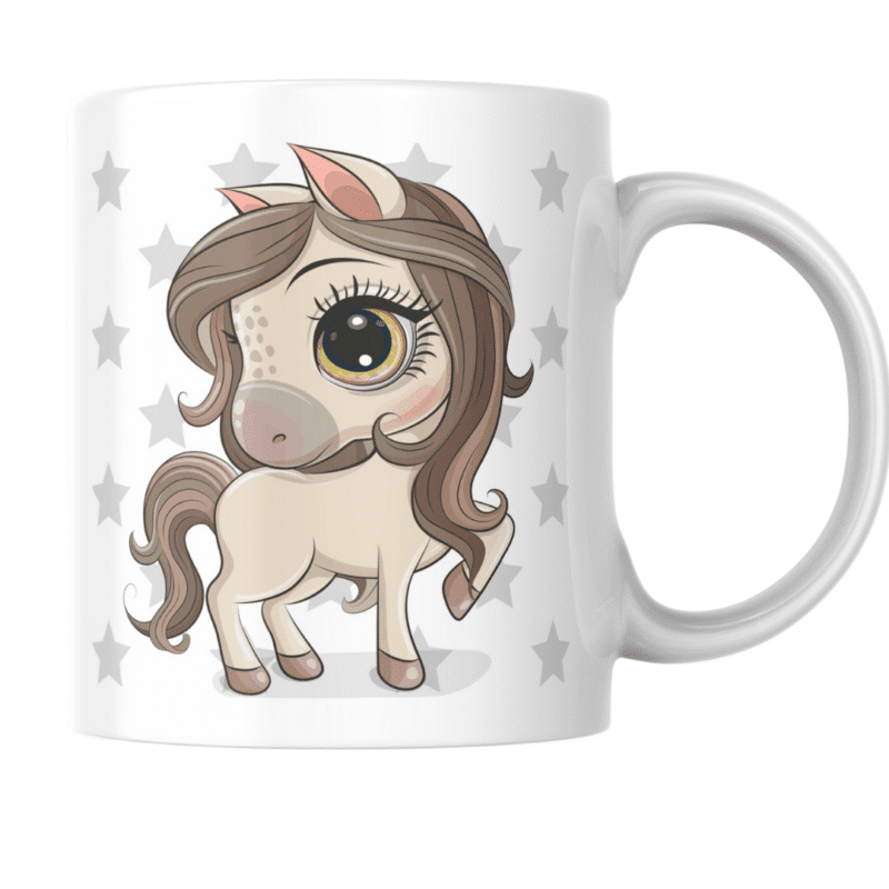 Home 10 - Product GuruJi Adorable big-eyed pony posing gracefully with charm, sweetness, and sparkle