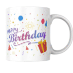 Colorful birthday celebration bursting with balloons, confetti, gifts, and joy