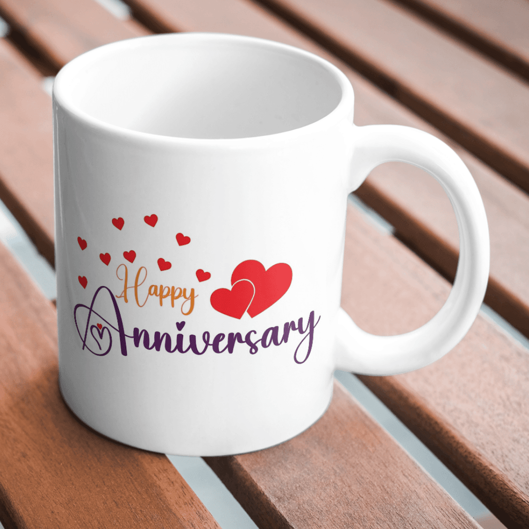 Celebrating everlasting love with hearts, joy, and a beautiful anniversary wish