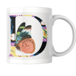 Vibrant Butterfly Artwork Blending Beautiful Colors With Letter D