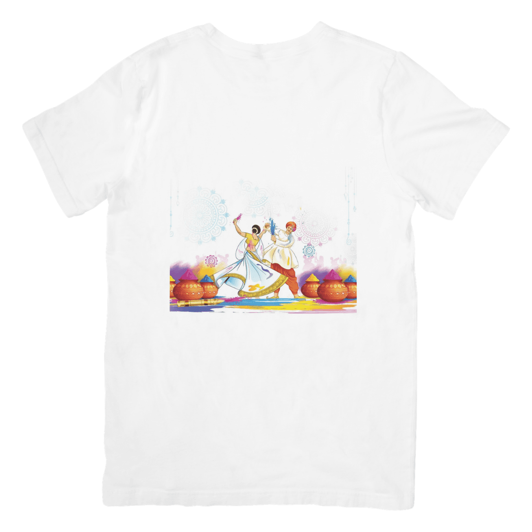 Traditional Dancers Celebrate Holi With Vibrant Colors And Joy - T-SHIRT
