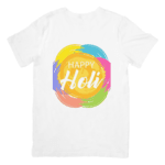 Bright Swirling Colors Creating Joyful Festive Holi Vibes - T-SHIRT