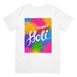 Vibrant Colors Celebrating Holi With Joy And Energy - T- SHIRT 2 - Product GuruJi Vibrant Colors Celebrating Holi With Joy And Energy - T- SHIRT