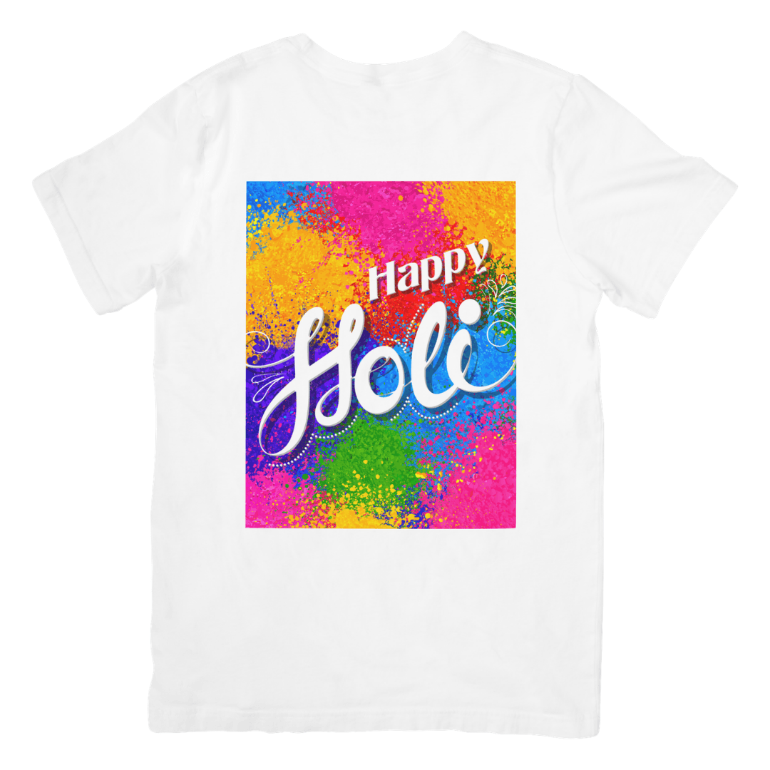 Home 17 - Product GuruJi Vibrant Colors Celebrating Holi With Joy And Energy - T- SHIRT