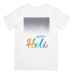 Rainbow colors falling to celebrate a joyful Holi - TSHIRT