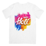 Bursting Colors Spreading Joy in Vibrant Holi Celebration - T-SHIRT