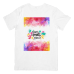 Colorful splashes create a joyful and vibrant Holi celebration - tshirt