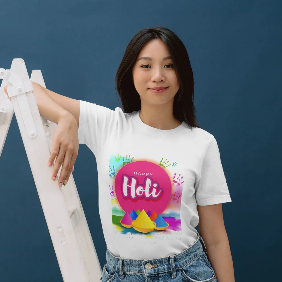 Home 4 - Product GuruJi Bright Colors And Joyful Vibes Celebrate Vibrant Holi Festival - T-SHIRT