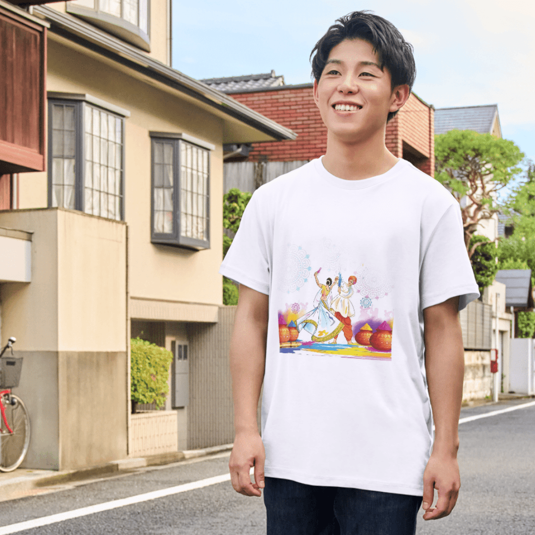 Traditional Dancers Celebrate Holi With Vibrant Colors And Joy - T-SHIRT